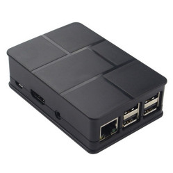 Корпус ACD RA186 Black ABS Plastic Case Brick style w/ Camera cable hole for Raspberry Pi 3 B (RASP1787) (494422)