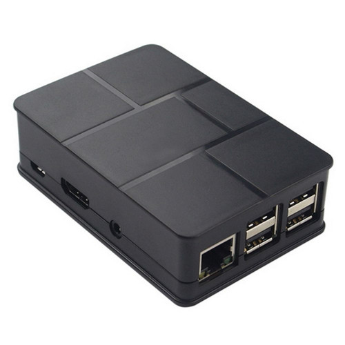 Корпус ACD RA186 Black ABS Plastic Case Brick style w/ Camera cable hole for Raspberry Pi 3 B (RASP1787) (494422)