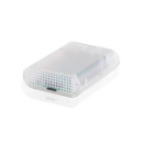 Корпус ACD RA076 Transparent ABS Plastic Injection Molding case with Stripe for Raspberry Pi 3 B (прозрачный, овальный на винтах)(RASP1795) (494149)