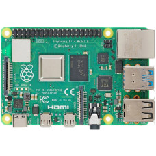 Одноплатный компьютер Raspberry Pi  4 Model B (RA545) Retail, 4GB RAM, Broadcom BCM2711 Quad core Cortex-A72 (ARM v8) 64-bit SoC @ 1.5GHz CPU, WiFi, Bluetooth, 40-pin GPIO, 2x USB 3.0, 2xUSB 2.0,2x micro-HDMI,USB-C 5V Power разъем (RASP4448) (931182)