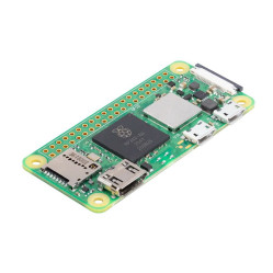 Одноплатный компьютер Raspberry Pi Zero 2 W 1GHz quad-core CPU, 512MB RAM, Mini HDMI port, Micro USB OTG port, Micro USB power, HAT-compatible 40-pin header, Composite video and reset headers, 
CSI camera connector, 802.11 b/g/n wireless LAN(MBZ)