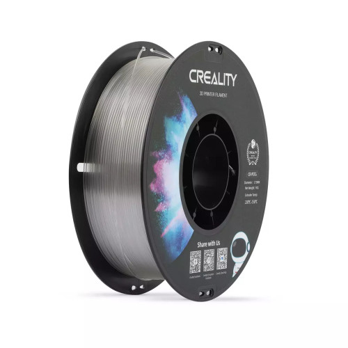 Пластик для 3D принтеров Creality CR-PETG 1.75 мм, 1 кг, прозрачный
